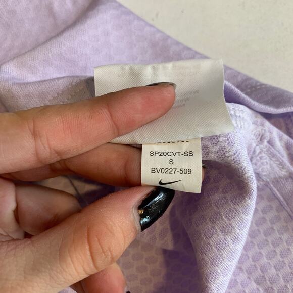 Nike Shirt Womens S Small Orchid Dry Fairway Blade Collar Mesh Lined Golf Polo - Picture 9 of 12